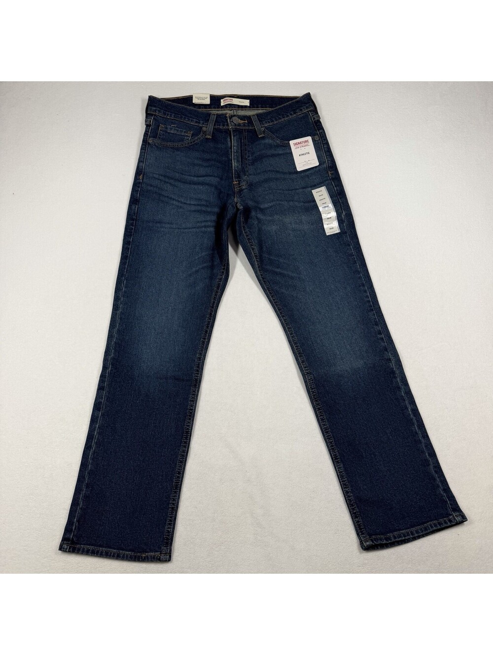 Levi Strauss Signature Men's Athletic Comfort Flex Blue Jeans 30x30 NWT